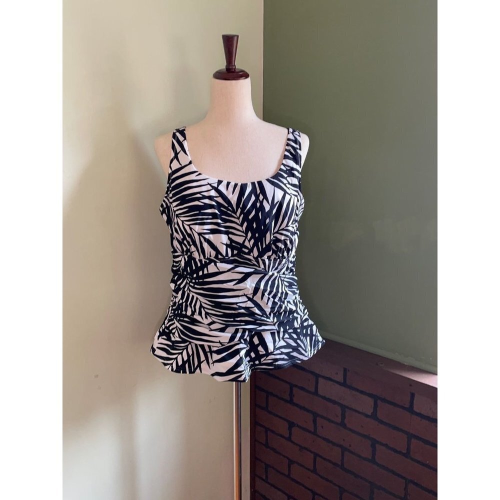 18W Lands End Tankini Swim Top J05 85
